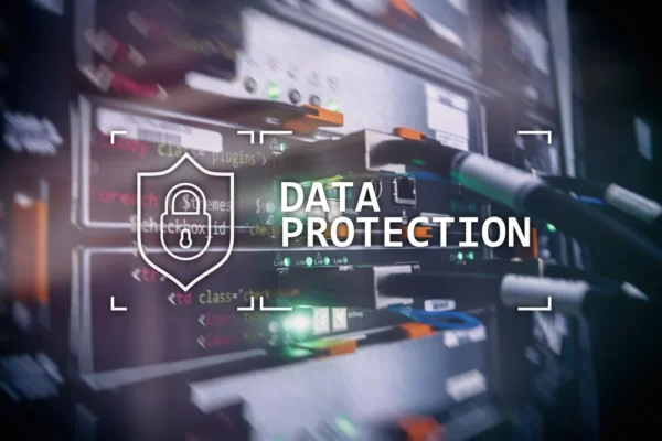 Data protection, Cyber security, information privacy. Internet and technology concept. Server room background. conduct active cyber defense to pass ATO re-certification
